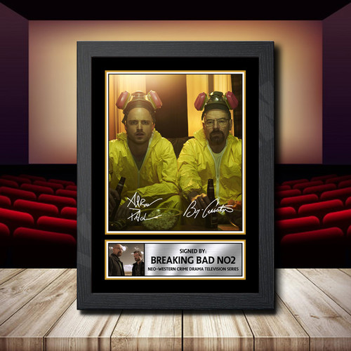 Breaking Bad No2 2 printed autograph poster print