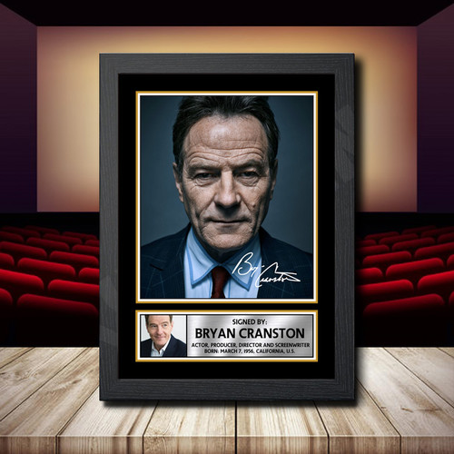 Bryan Cranston 2 printed autograph poster print
