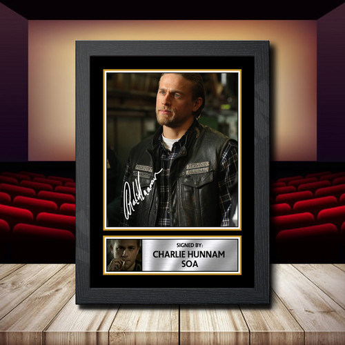Charlie Hunnam Soa printed autograph poster print