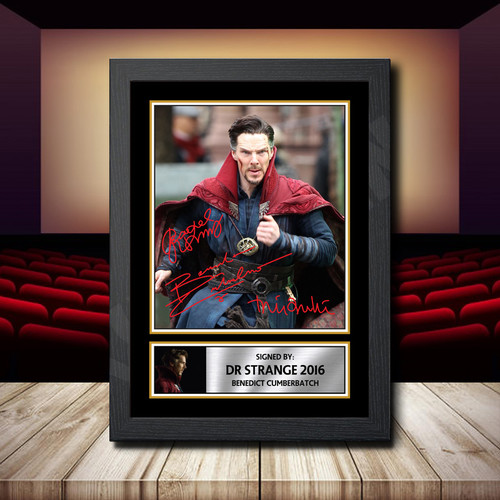 Dr Strange 2016 Benedict Cumberbatch printed autograph poster print