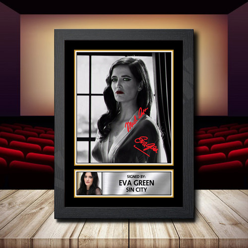 Eva Green Sin City 2 printed autograph poster print