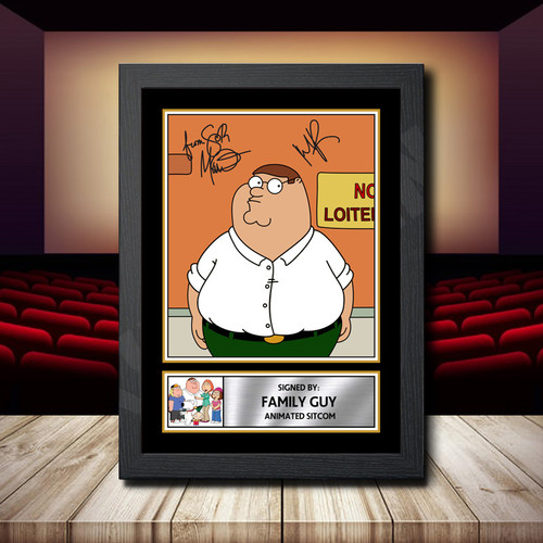 Family Guy printed autograph poster print