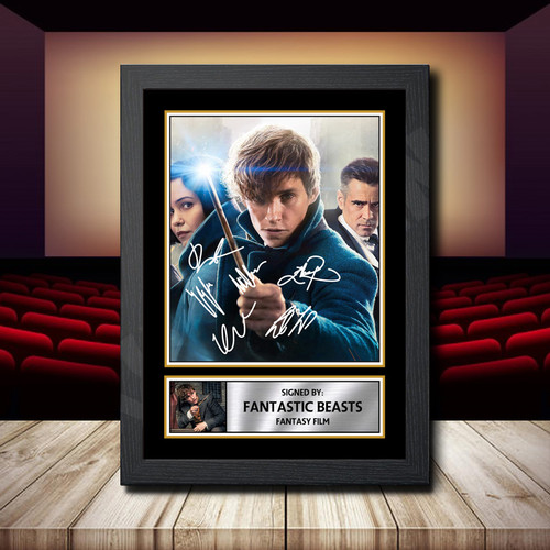 Fantastic Beasts printed autograph poster print
