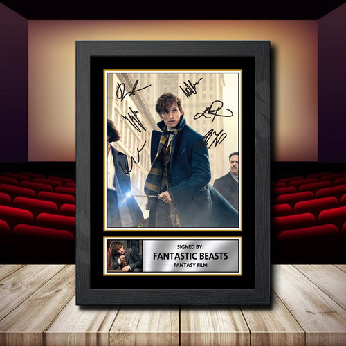 Fantastic Beasts 2 printed autograph poster print