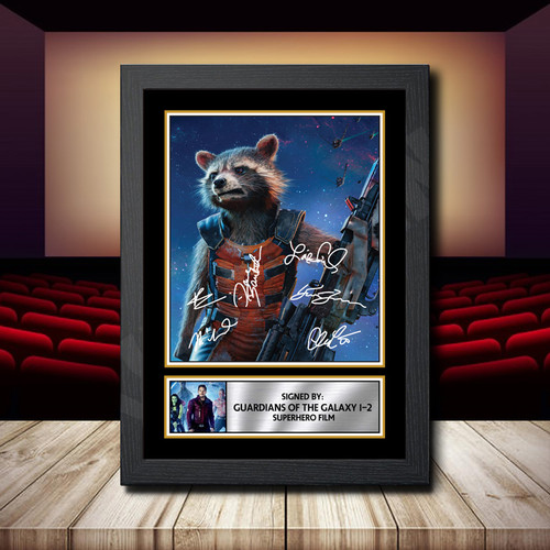 Guardians Of The Galaxy 1-2 2 printed autograph poster print