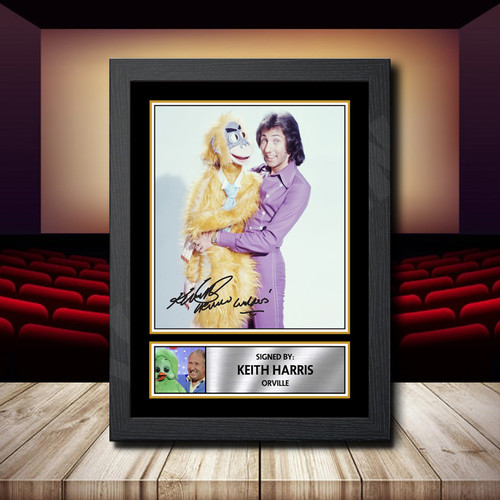 Keith Harris Orvill printed autograph poster print