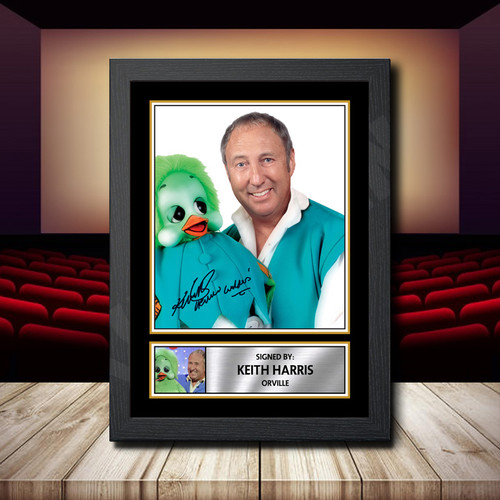 Keith Harris Orvill 2 printed autograph poster print