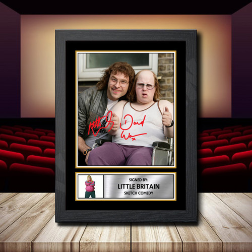 Little Britain printed autograph poster print