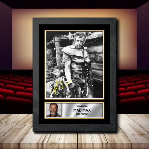 Mad Max Mel Gibson 2 printed autograph poster print