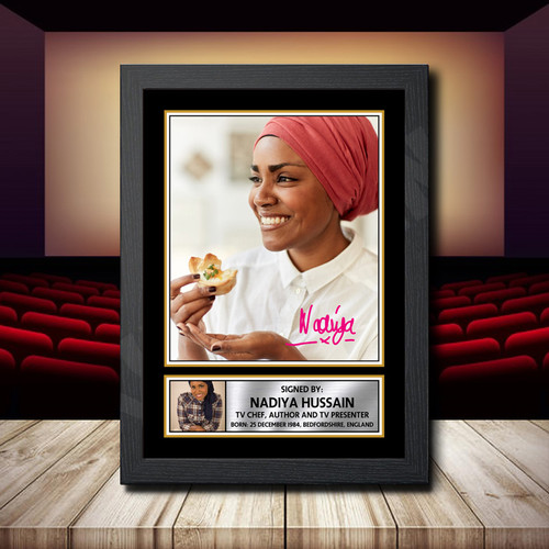 Nadiya Hussain 2 printed autograph poster print