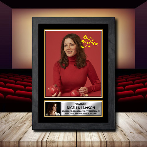 Nigella Lawson printed autograph poster print