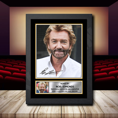 Noel Edmonds printed autograph poster print
