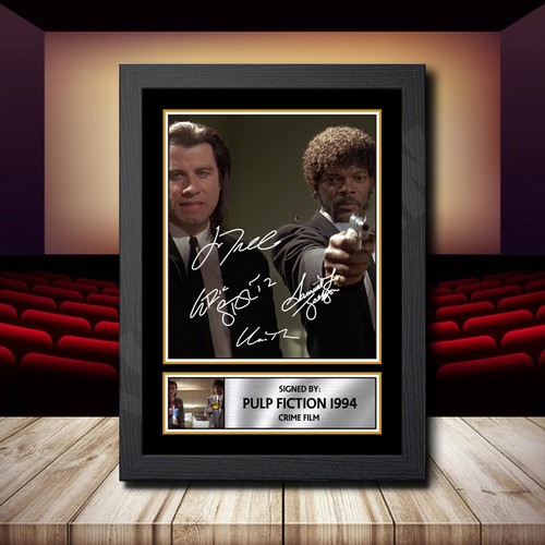 Pulp Fiction 1994 printed autograph poster print