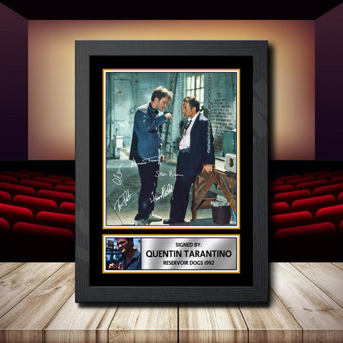 Quentin Tarantino Reservoir Dogs 1992 2 printed autograph poster print