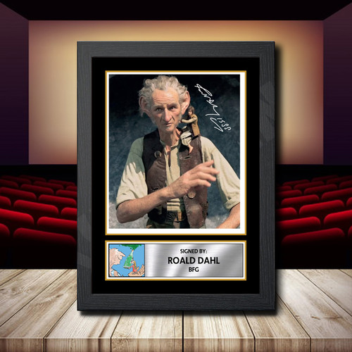 Roald Dahl Bfg 2 printed autograph poster print