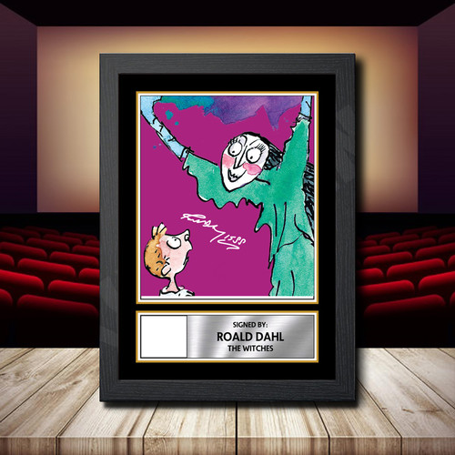 Roald Dahl The Witches 2 printed autograph poster print