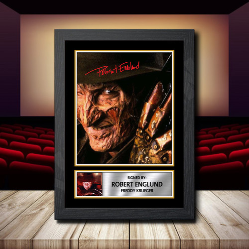 Robert Englund Freddie Kruger 2 printed autograph poster print