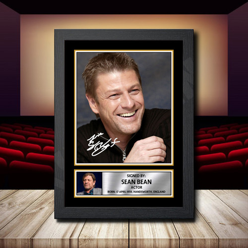 Sean Bean 2 printed autograph poster print