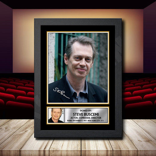 Steve Buscemi printed autograph poster print