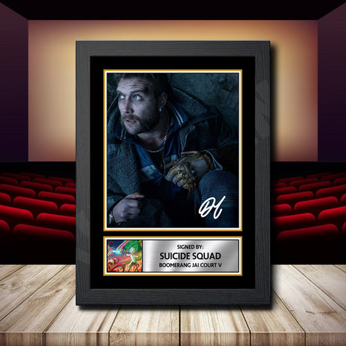 Suicide Squad Boomerang Jai Court V 2 printed autograph poster print