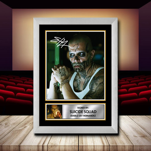 Suicide Squad Diablo Jay Hernandez 2 printed autograph poster print - view 2