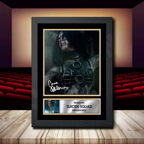 Suicide Squad Enchantress printed autograph poster print