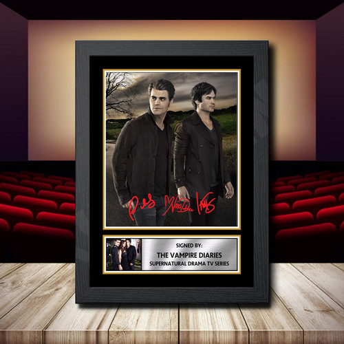 The Vampire Diaries printed autograph poster print