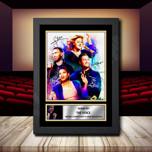 The Voice printed autograph poster print