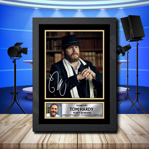 Tom Hardy 2 printed autograph poster print