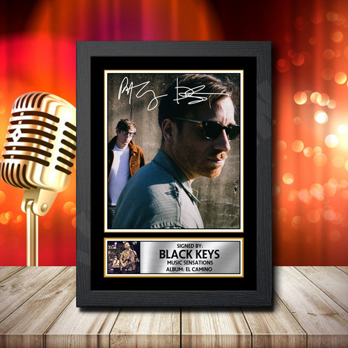 Black Keys El Camino 1 printed autograph poster print