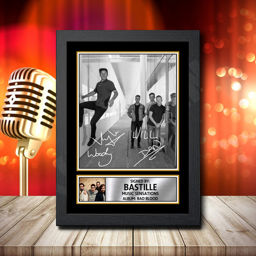 Bastille Bad Blood 2 printed autograph poster print