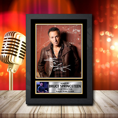 Bruce Springteen Born To Run 2 printed autograph poster print