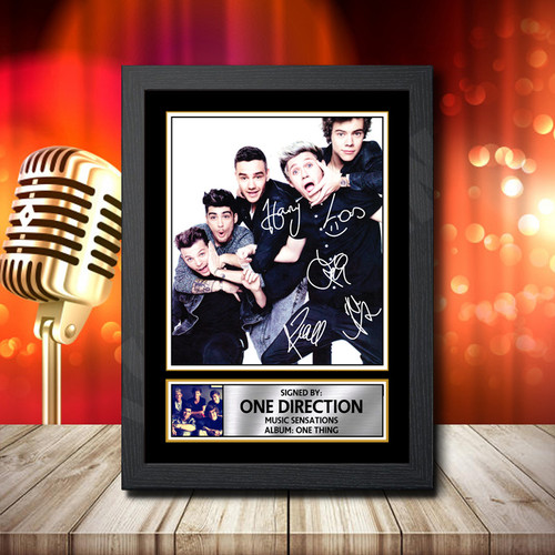One Direction One Thing 1 printed autograph poster print
