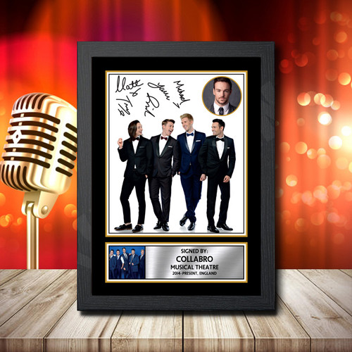 Collabro 1 printed autograph poster print