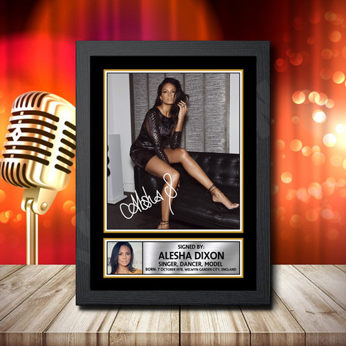 Alesha Dixon 2 printed autograph poster print