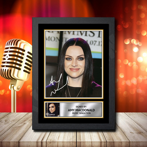 Amy Macdonald printed autograph poster print