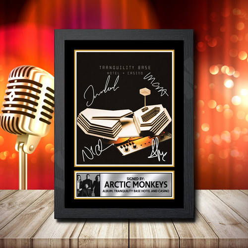 Arctic Monkeys Rare printed autograph poster print