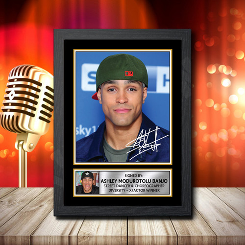 Ashley Banjo 2 printed autograph poster print