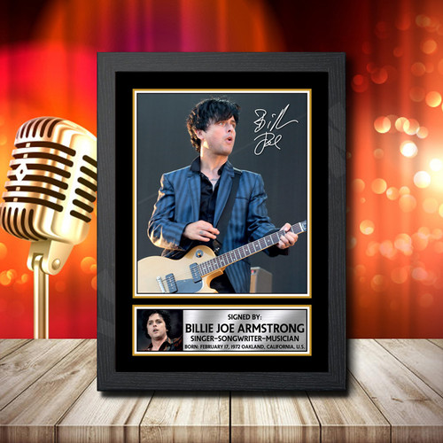 Billie Joe Armstrong 2 printed autograph poster print