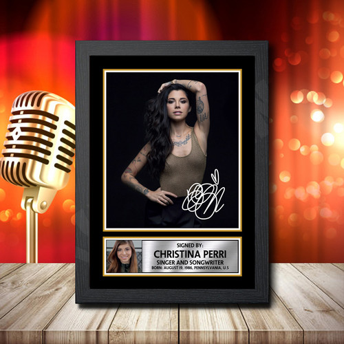 Christina Perri 1 printed autograph poster print