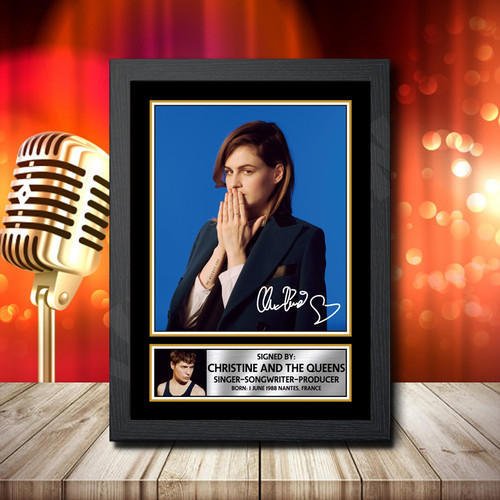 Christine And The Queens 2 printed autograph poster print