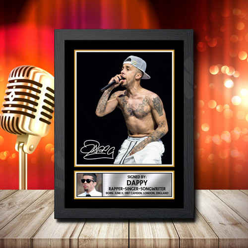 Dappy 1 printed autograph poster print