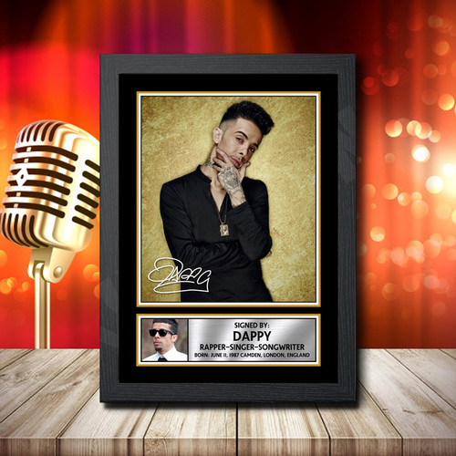 Dappy 2 printed autograph poster print
