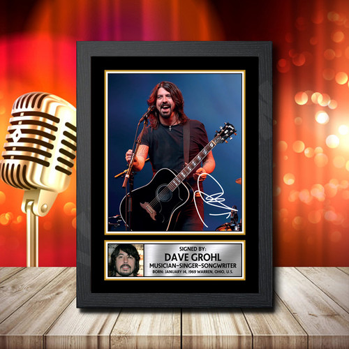 Dave Grohl 1 printed autograph poster print