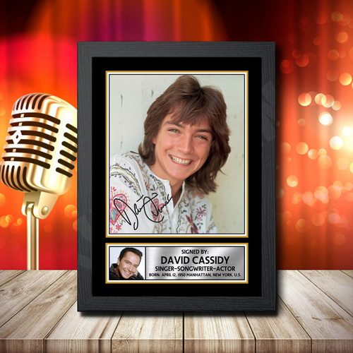 David Cassidy 1 printed autograph poster print