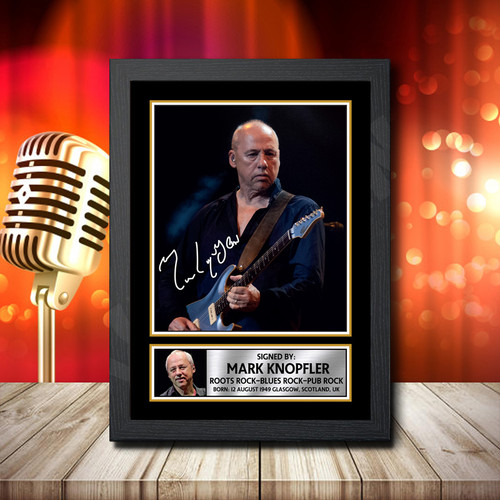Dire Straits 2 printed autograph poster print