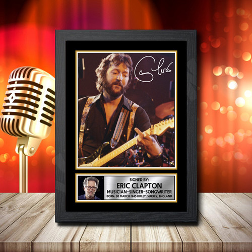 Eric Clapton 1 printed autograph poster print