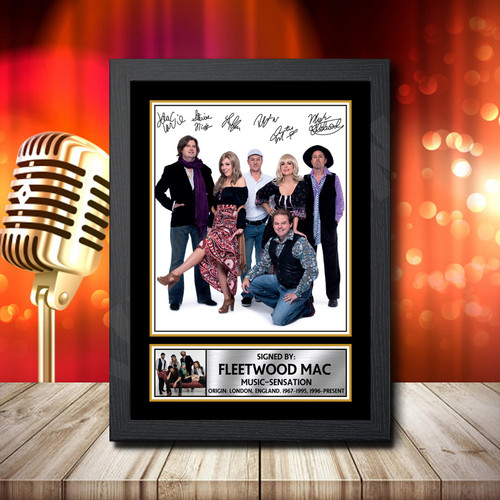 Fleetwood 1 printed autograph poster print