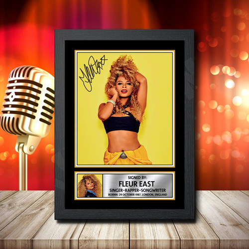 Fleur East 2 printed autograph poster print