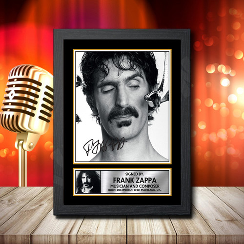 Frank Zappa 1 printed autograph poster print